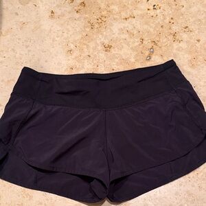 LuLu Lemon Women's Black Athletic Shorts